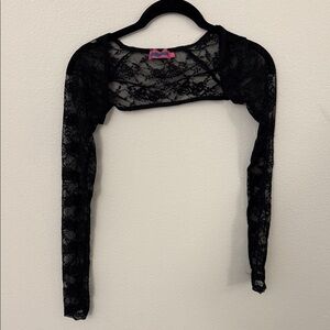 Edikted Black Lace Bolero Shrug